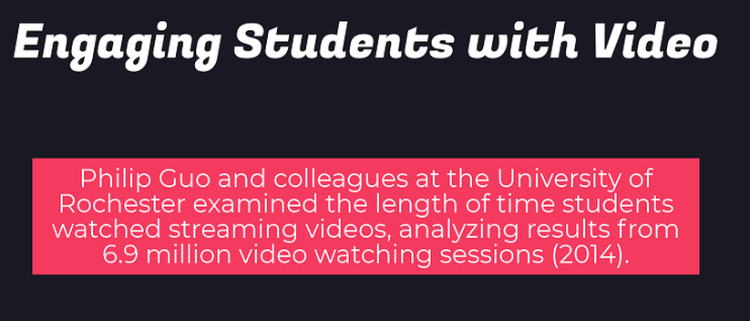 Results of 6.9 million video watching sessions